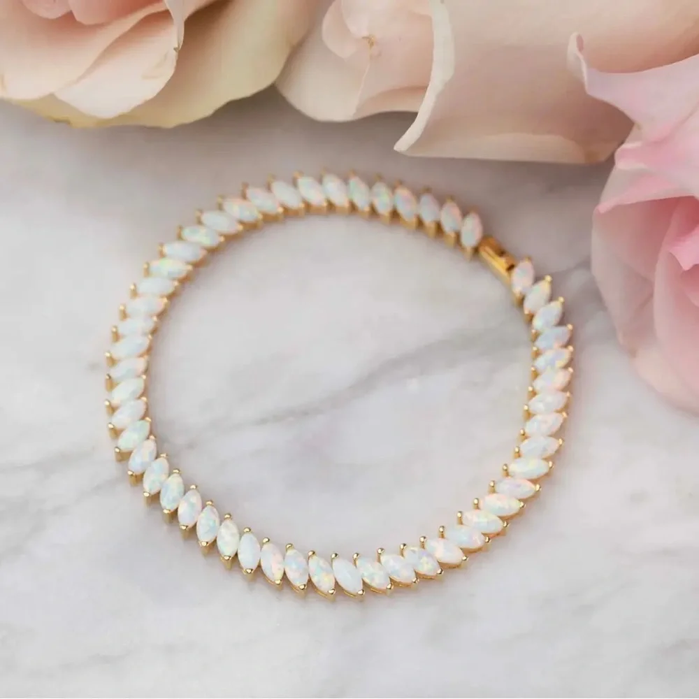 SOLD La Kaiser Opal Fiare Tennis Bracelet - Picture 1 of 4